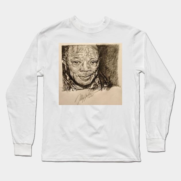 Quincy Jones Long Sleeve T-Shirt by billyhjackson86